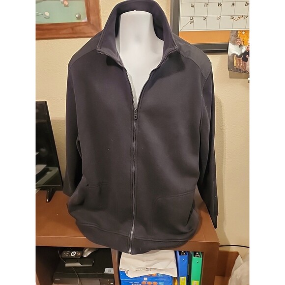Apt. 9 Other - Apt 9 Mens XXL Black Zip Up Sweater Long Sleeve Cardigan Knit Jacket Size 2XL